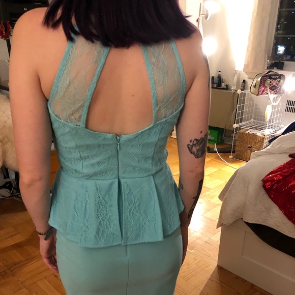 Mint elegant dress - bridesmade - Picture 4 of 4